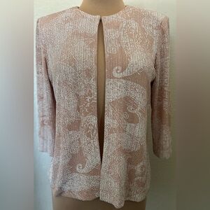 Alex Evenings Pink and Cream Jacket